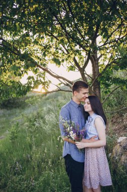 doğa üzerinde çift