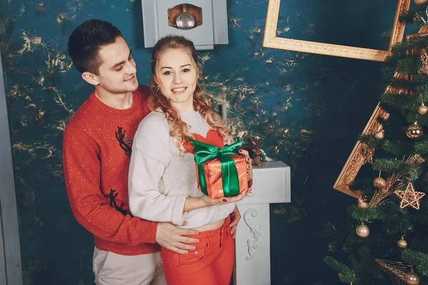 sevgi dolu çift Noel ağacı süsleme