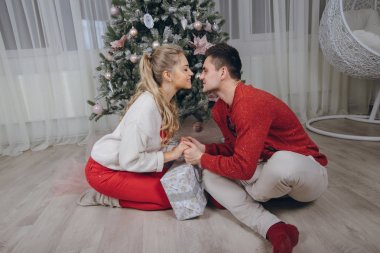 sevgi dolu çift Noel ağacı süsleme