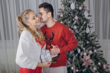 sevgi dolu çift Noel ağacı süsleme