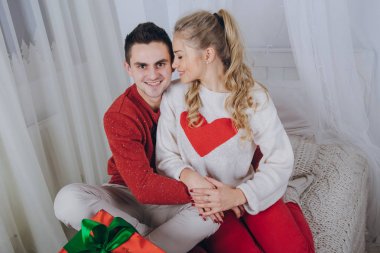 sevgi dolu çift Noel ağacı süsleme