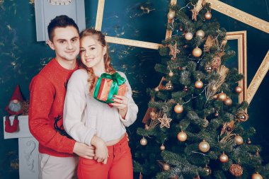 seven çift Noel ağacı süsleme