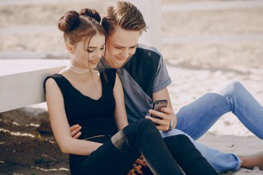 Birbirine aşık çift