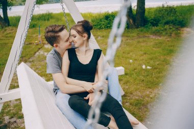 Birbirine aşık çift