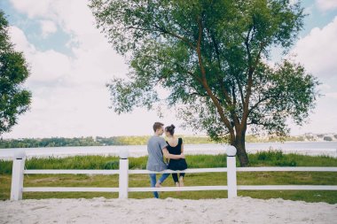 Birbirine aşık çift