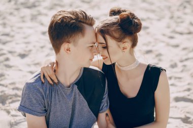 Birbirine aşık çift