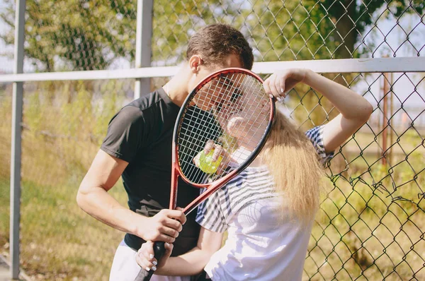 Casal fazendo atividades esportivas juntos — Fotografia de Stock