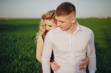 Birbirine aşık çift