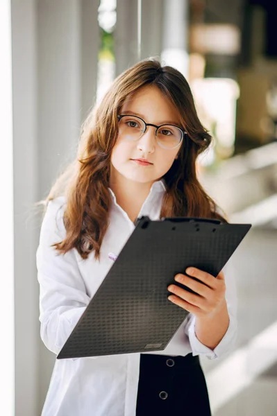 Little girl in a business style — Stock Photo, Image