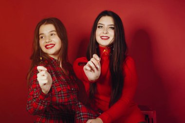 Girls with bengal lights