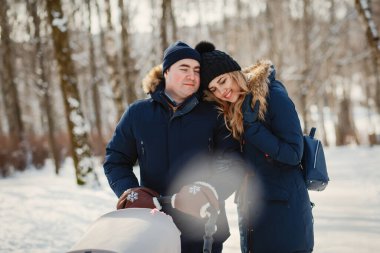 aile içinde bir kış parkı