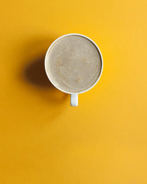 Κύπελλο latte καπουτσίνο. Καφέ γάλα — Φωτογραφία Αρχείου