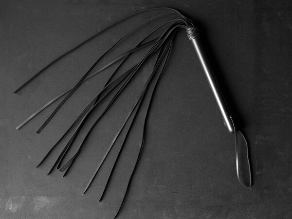 Black bdsm whip sexy accessory