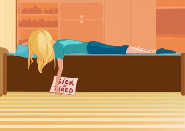 Sarışın çizgi film kız