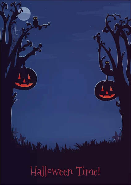 Halloween pozadí pro design. — Stockový vektor