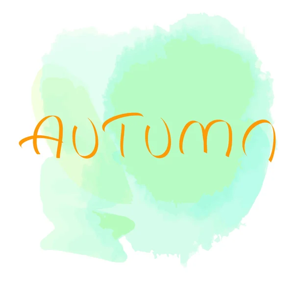 Herbst. Aquarellhintergrund — Stockvektor