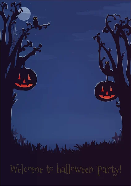 Halloween fond pour la conception. — Image vectorielle
