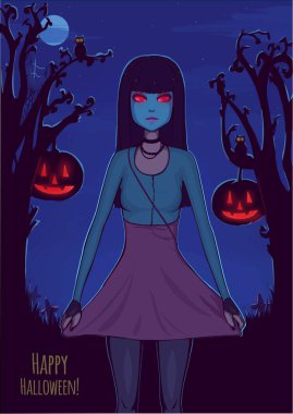 Tasarım için Cadılar Bayramı arkaplanı.