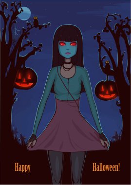 Tasarım için Cadılar Bayramı arkaplanı.