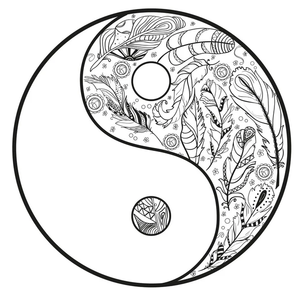 Yin und Yang — Stockvektor