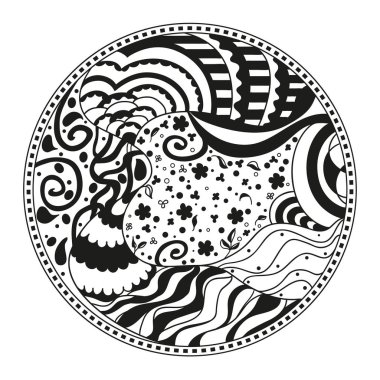 Zendala. Hat sanatı