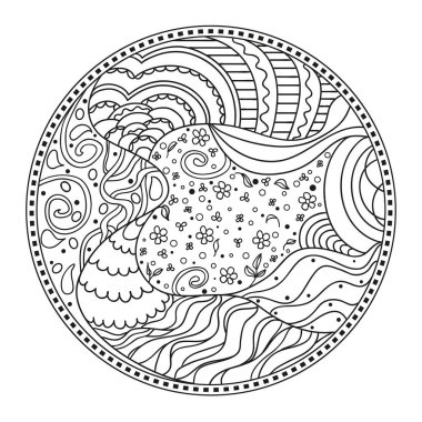 Zendala. Hat sanatı