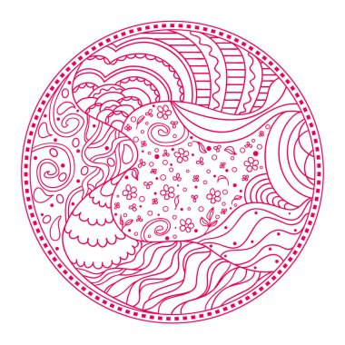 Zendala. Hat sanatı