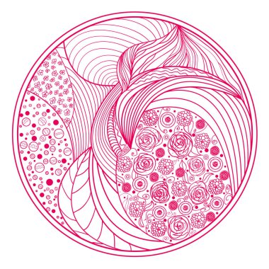 Zendala. Zentangle sanat