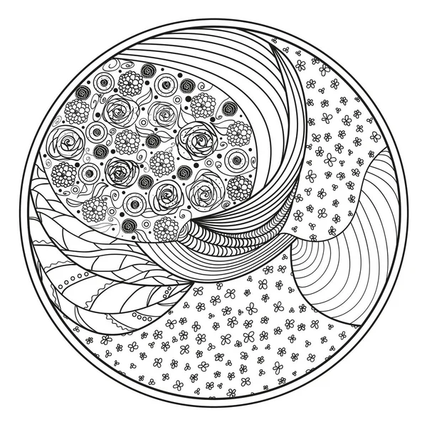 Zendala.Line art. — Image vectorielle
