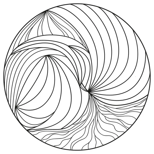Zendala. Zentangle konst — Stock vektor