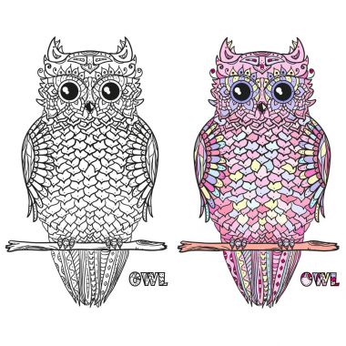Download Hand Drawn Zentangle Owl Free Vector Eps Cdr Ai Svg Vector Illustration Graphic Art