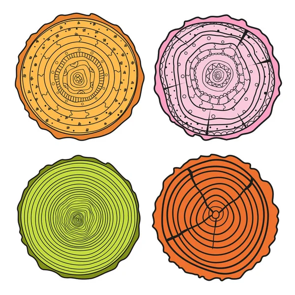 Ağaç halkaları. Kesit kümesi