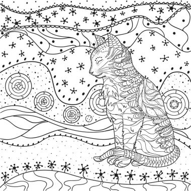 Mandala. Zentangle. Elle çizilmiş
