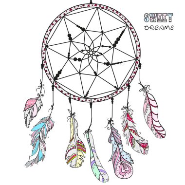 Dreamcatcher. Tattoo art