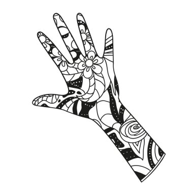 Kol el çizilmiş öğe