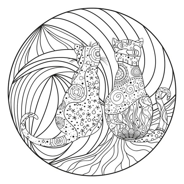 Mandala. Zentangle. Elle çizilmiş