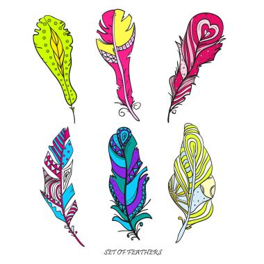 Tüyler. Tasarım Zentangle.