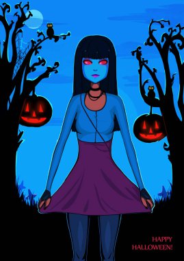 Tasarım için Cadılar Bayramı arkaplanı