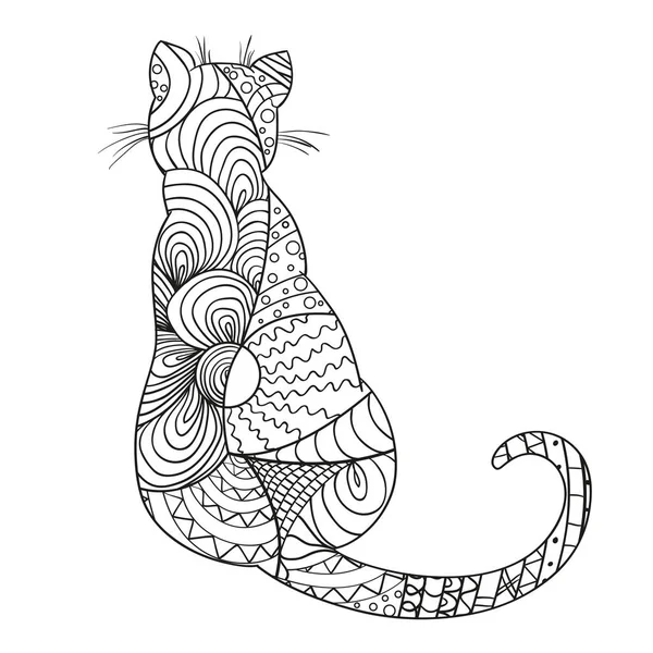Kedi. Tasarım Zentangle