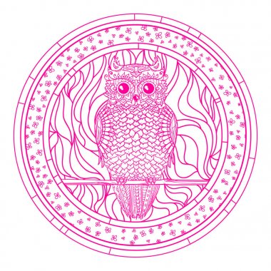 Zentangle tasarım. Hat sanatı