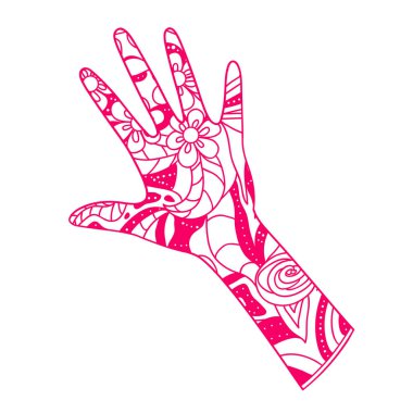 Kol el çizilmiş öğe