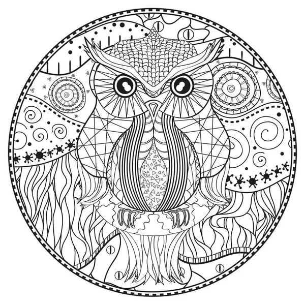 Mandala with owl