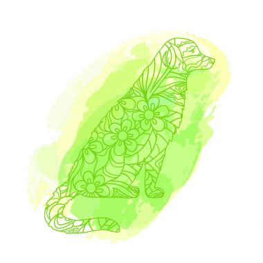 Zentangle tasarım. Hat sanatı