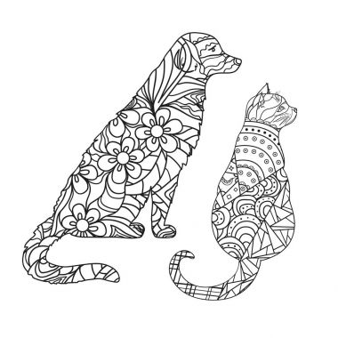 Zentangle tasarım. Hat sanatı