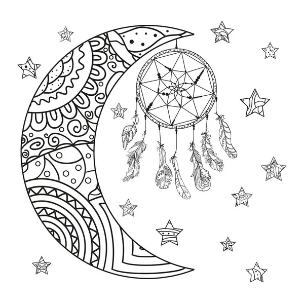 Desenho Zentangle. Linha de arte —  Vetores de Stock