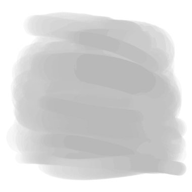 Beyazın soyut lekesi. El çizimi boya lekesi. Elle çizilmiş pis bir yer. Siyah beyaz illüstrasyon