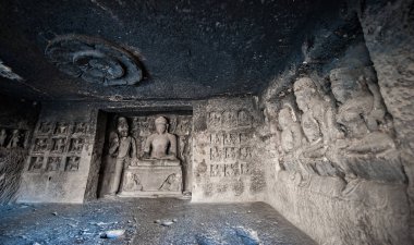 Ellora mağaraları UNESCO Dünya Miras Listesi.