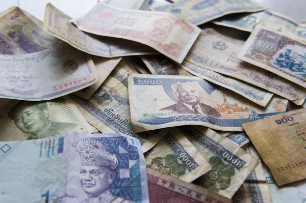 Internationale valuta, Aziatische bankbiljet. — Stockfoto