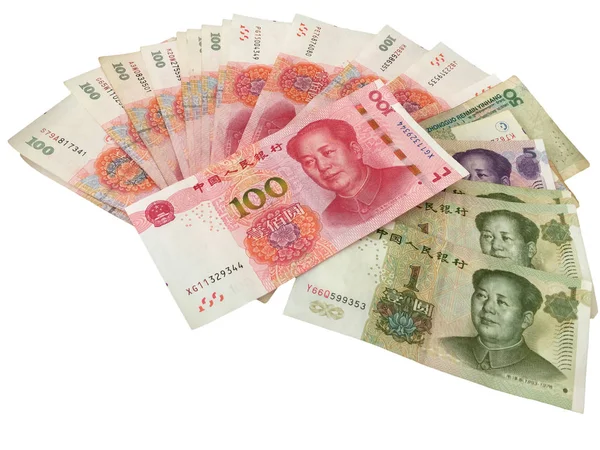 International Currency Asian Bank Note Chinese Yuan — Stock Photo, Image