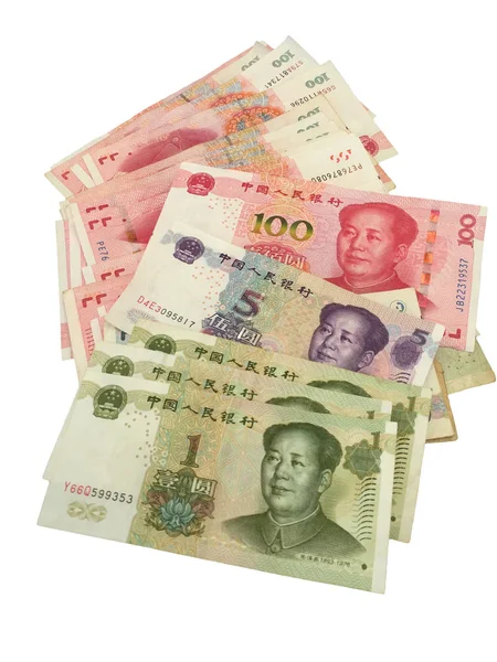 International Currency Asian Bank Note Chinese Yuan — Stock Photo, Image